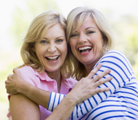 Women laughing