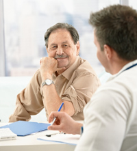 Doctor explaining diagnosis