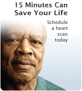15 minutes can save your life - schedule a heart scan today